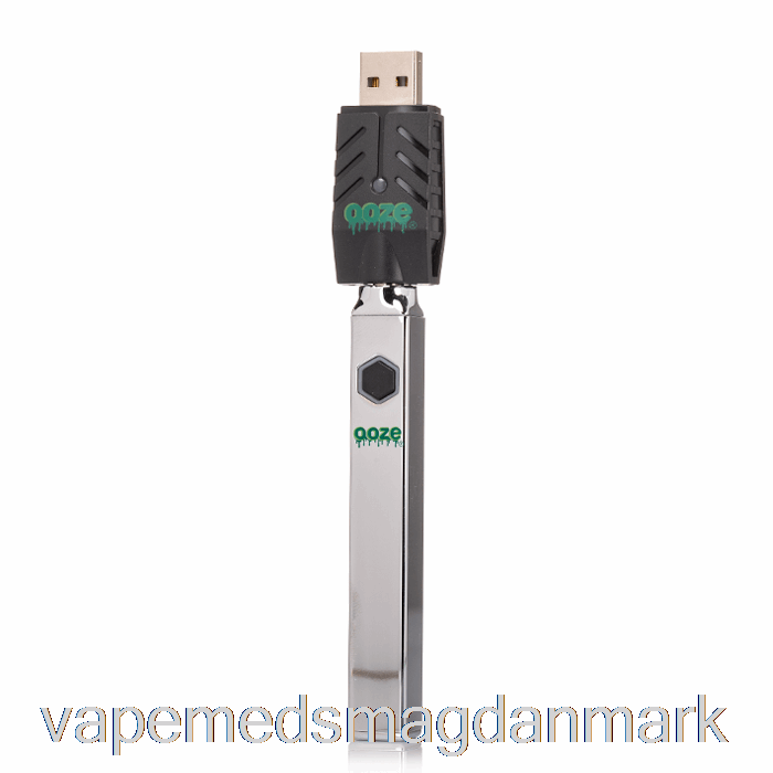 Engangs Vape Danmark Ooze Quad Flex Temp 500mah Batteri Krom